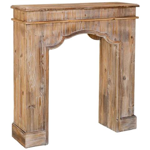 Cornice Per Camino In Legno Marrone 100x29x110h Cm - Foto 1