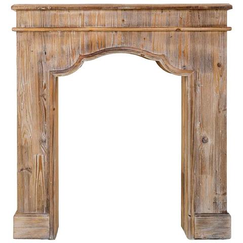Cornice Per Camino In Legno Marrone 100x29x110h Cm - Foto 2