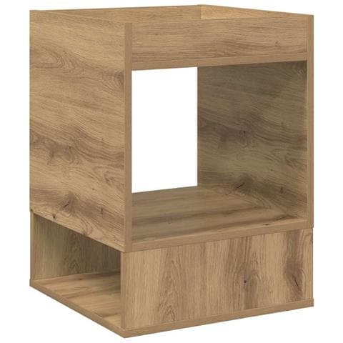 Tavolino Rovere artigianale 40 x 40 x 56 cm Legno multistrato - Foto 1