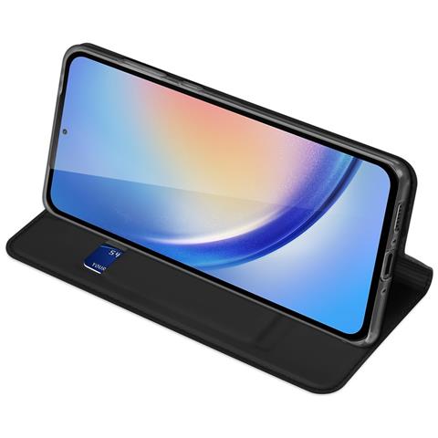 Cover per Galaxy A35 5G - Pelle /PU, Nero, Con Tarjetero - Foto 2
