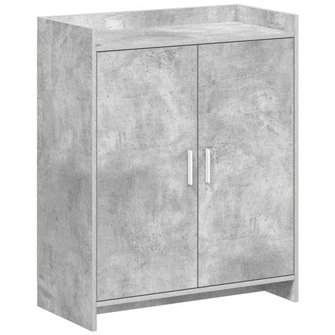Mobile per scarpe con porta Grigio Cemento 73,5 x 36 x 92 cm - Foto 1