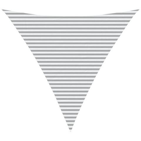 Vela da ombra solare Grigio chiaro e bianco 6 x 6 x 6 m - Foto 1