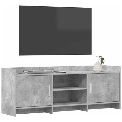 Mobile TV 130 x 33 x 47 cm Grigio Cemento Legno ingegnerizzato - Foto 2