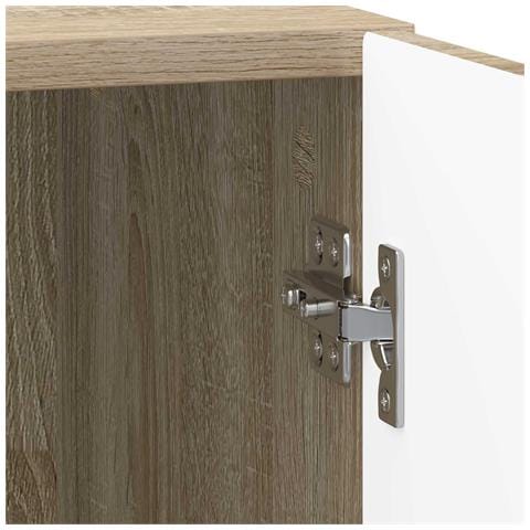 Armadio da Notte 2 pcs Rovere Sonoma 43 x 34,5 x 50 cm - Foto 9