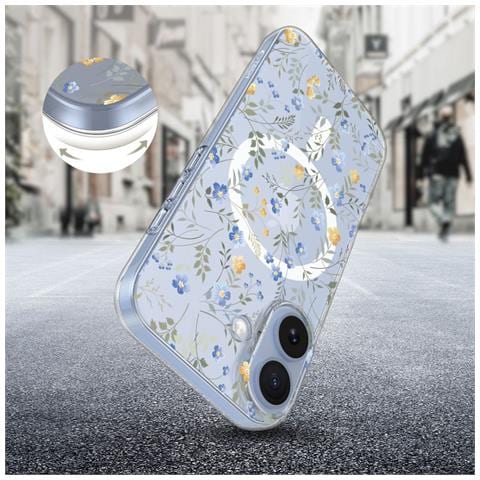 Custodia Per Iphone 17 Decorata Con Fiori Magsafe - Foto 6
