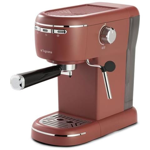 Tognana Porcellane Macchina Caffè Espresso Rosso Mela, Macchina per espresso, 1,2 L, Cialde caffè, Caffè macinato, 1350 W, Rosso - Foto 1