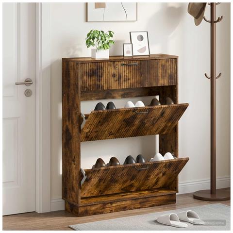 Mobile per scarpe HOORN 78 x 24 x 100 cm Legno ingegnerizzato - Foto 2