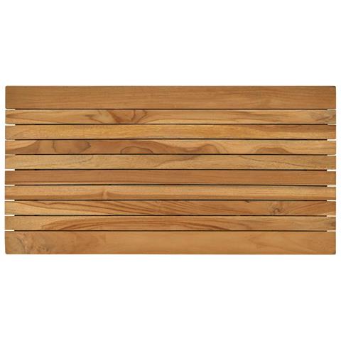 Piano del tavolo 80 x 40 x 3,5 cm Rettangolare Naturale - Foto 1