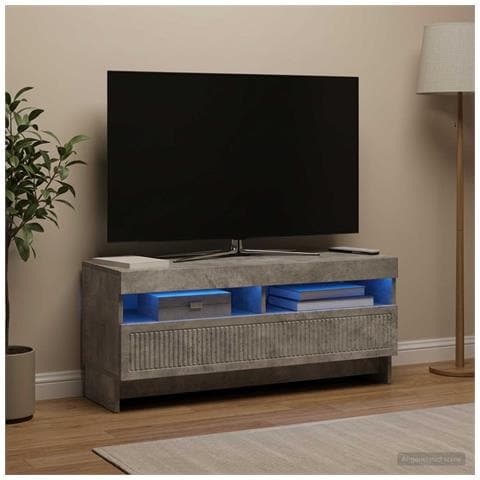 Mobile TV LED Grigio Cemento Legno ingegnerizzato - Foto 2