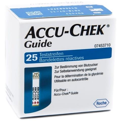 Strisce Misurazione Glicemia Accu-Chek Guide 25 Pezzi Confezione Retail - Foto 1