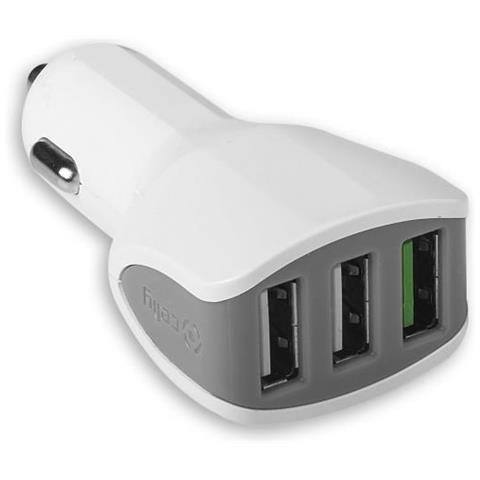 Caricabatterie da Auto 3xUSB 2.0 da 4.4A Colore Bianco - Foto 1