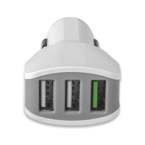 Caricabatterie da Auto 3xUSB 2.0 da 4.4A Colore Bianco - Foto 2