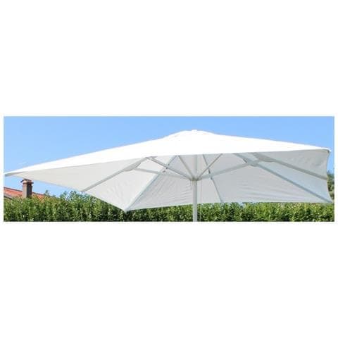 Telo Di Ricambio Sostitutivo Bianco Per Ombrellone 3 X 3 Palo Centrale - Foto 1