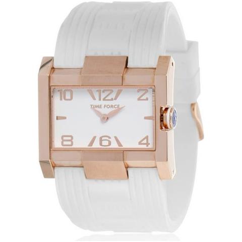 TF4033L11 - Orologio con cinturino di gomma per donna, colore: bianco / grigio - Foto 1