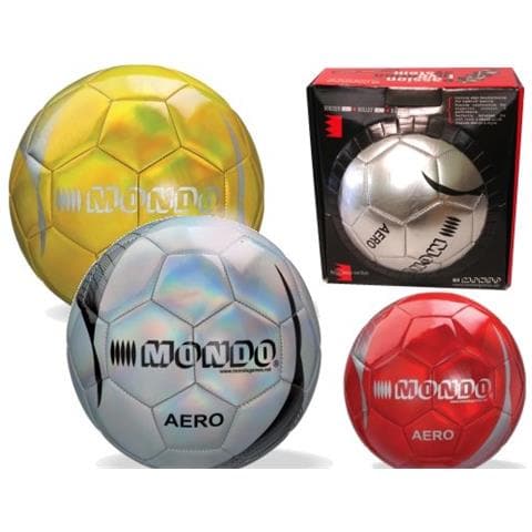 -13712 Italia Toys-pallone Da Calcio Cucito Aero-size 5-400 G-colore Rosso / grigio / oro-13712, Multicolore, 5, 13712 - Foto 1