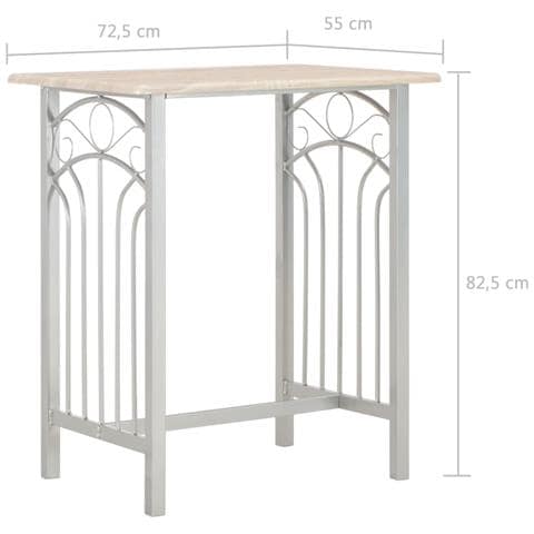 Set Da Bar 3 Pz In Legno E Acciaio - Foto 8