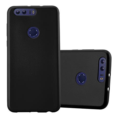 Custodia Compatibile Con Honor 8 In Nero Metallico - Coperchio Protettivo In Silicone Tpu Flessibile - Foto 1
