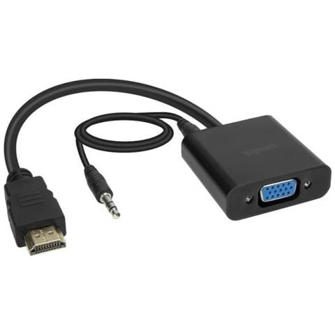 Sl-170006-bk Cavo E Adattatore Video Hdmi Tipo A [ standard] Vga [ d-sub] + 3.5mm Nero (Hdmi To Vga Adapter Hq, Black [ sl-170006-bk])  - Foto 3