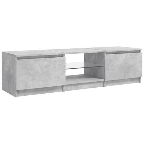 Mobile Porta TV con Luci LED Grigio Cemento 140x40x35,5 cm - Foto 2