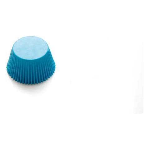 Confezione 75 pirottini in carta colorati azzurri 50 x 32mm - Foto 2