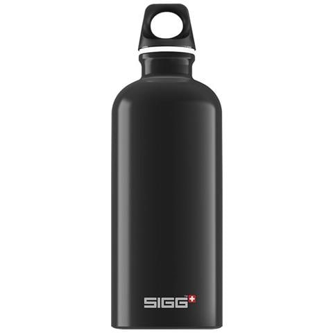 Traveller, Borraccia d'Acqua Unisex - Adulto, Nero, 0.6 L - Foto 1