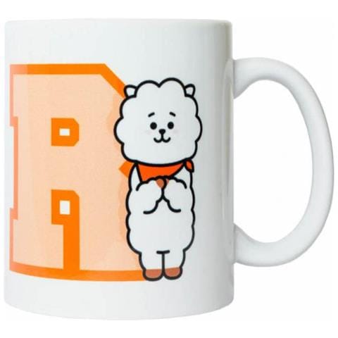 Mug Bt21 Rj Junior 300 Ml Ceramica Bianco / arancione - Foto 1