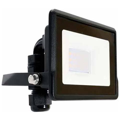 V-tac Vt-118 Faro Led 10w Chip Samsung Smd Bianco Freddo 6500k Slim Alluminio Nero Box Derivazione Ip65 - Sku 20306 - Foto 1