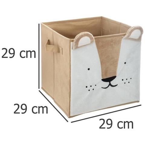 Contenitore Tessile Lion, Motivo Bambini, 29x29x29 Cm - Foto 2