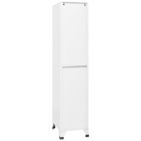 Armadietto con Serratura Bianco 38x45x180 cm in Acciaio - Foto 2