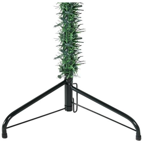 Albero Natale Artificiale Sottile a Metà Supporto Verde 150 cm - Foto 8