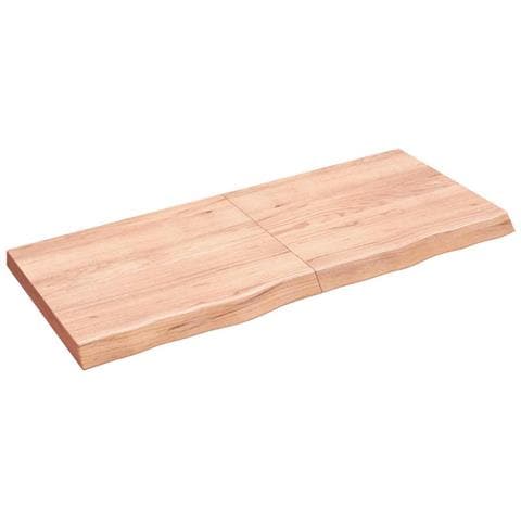 Ripiano Muro Marrone 140x60x (2-6) cm Massello Rovere Trattato - Foto 1