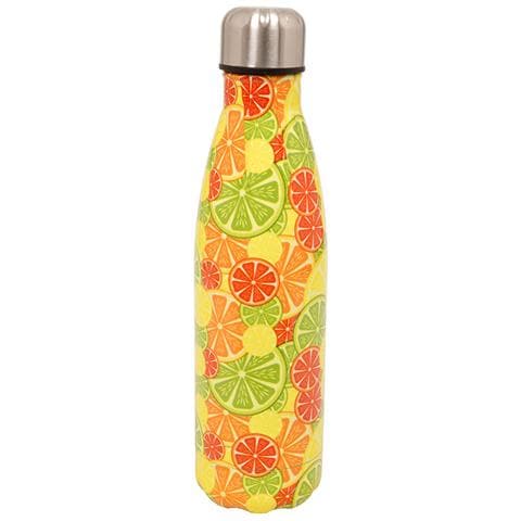 Borraccia Termica 500ml Bottiglia Acqua Thermos Caff&egrave; E Bevande Calde In Acciaio In Fantasia Doppio Strato Borraccia Agrumi - Foto 1