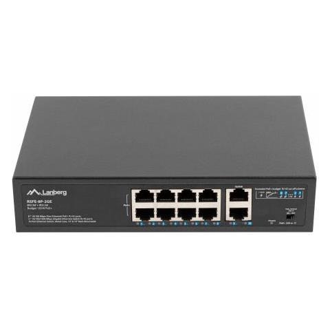 Rsfe-8p-2ge-120 Switch Di Rete Non Gestito Gigabit Ethernet (10/100/1000) Supporto Power Over Ethernet (poe) 1u Nero - Foto 1