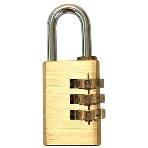 Lucchetto A Combinazione Ottone (2,8 X 7,8 Cm) - Foto 1