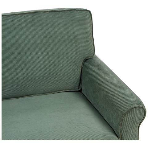 Divano 2 Posti Ronneby Velluto A Coste Verde Scuro - Foto 2