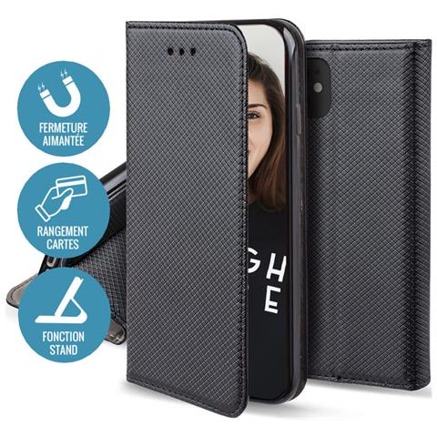 Custodia Folio Per Google Pixel 8 5g Magnetica Funzione Supporto, Nero - Foto 2