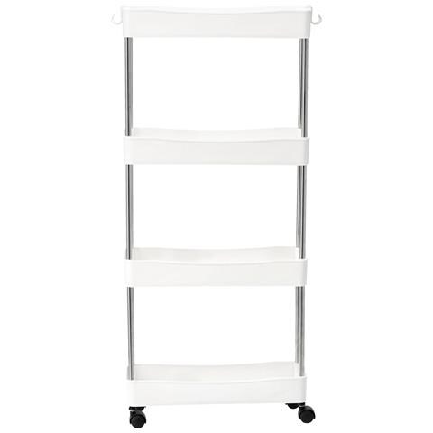 Assistente Cosmetico Per Parrucchieri Per Salone Hl-8713 Carrello Universale Con Ruote Tavolino Bianco - Foto 3