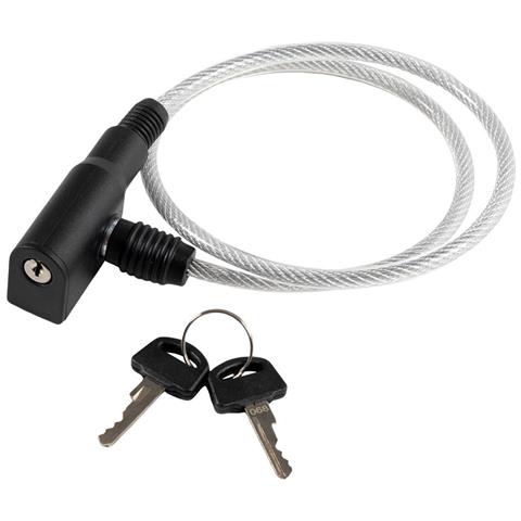 Antifurto A Cavo Per Bicicletta In Acciaio Trasparente- Dimetro 6 Millimetri E Lunghezza 650 Millimetri - Foto 1