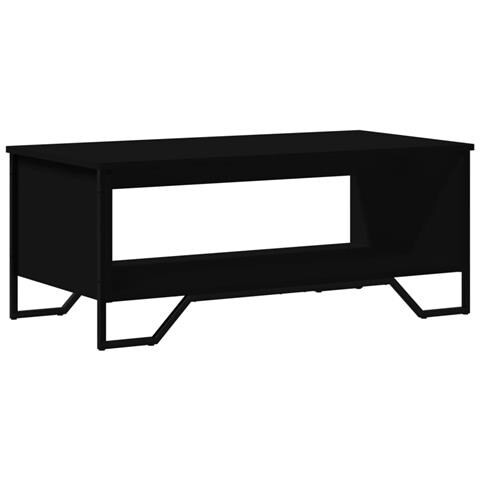 Tavolino Da Salotto Nero 100x51x40 Cm In Legno Multistrato - Foto 2