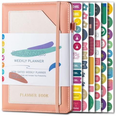 Pianificatore Settimanale, Pianificatore Giornaliero, Taccuino Organizzatore, Diario Di Produttività Pink - Foto 1