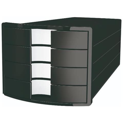 Cassettiera Implus 4 Cassetti Nera - Foto 1