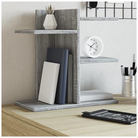 Organizer Scrivania Grigio Sonoma 42x21,5x42 Cm Multistrato - Foto 8