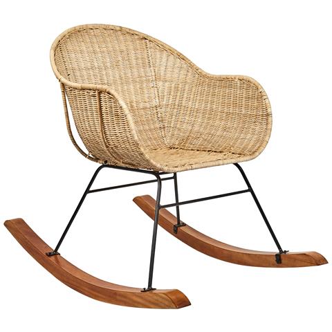 Poltrona A Dondolo Naturale Lavinio - Foto 2