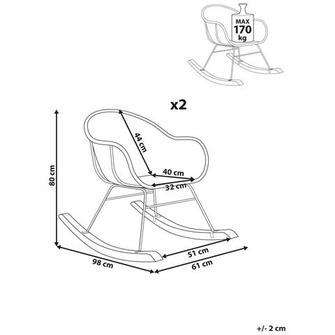 Poltrona A Dondolo Naturale Lavinio - Foto 6