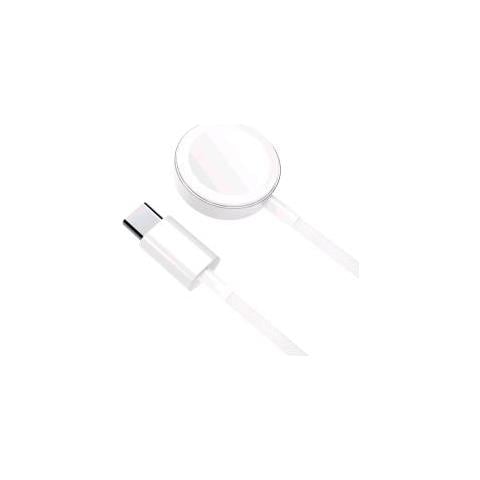 Apple Watch Charger Usb-c Caricabatterie Wirless Compatibile Con Tutti I Modelli Di Apple Watch 2.5 W Cavo Intrecciato 1 Mt Bianco - Foto 1