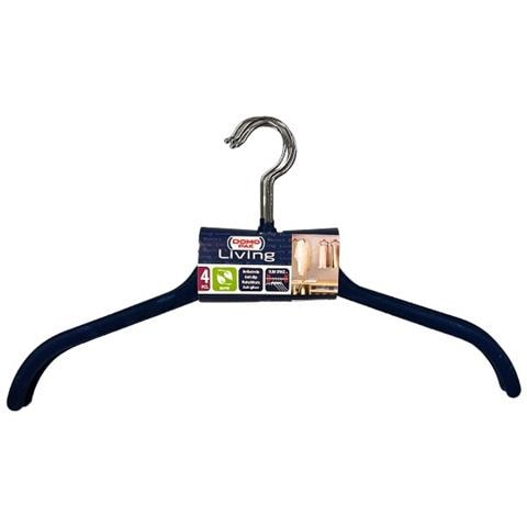 Set 4 Appendiabiti Antiscivolo Blu 43cm - Foto 1