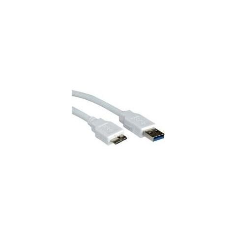 Cavo Usb - Usb 9 Pin Tipo A (m) - Micro-usb 10 Pin Tipo B (m) - 15 Cm (usb 3.0) - Bianco (11.99.8876) - Foto 1
