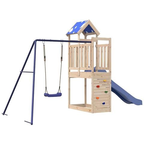 Set Da Gioco Da Esterno In Legno Massello Di Pino - Foto 2
