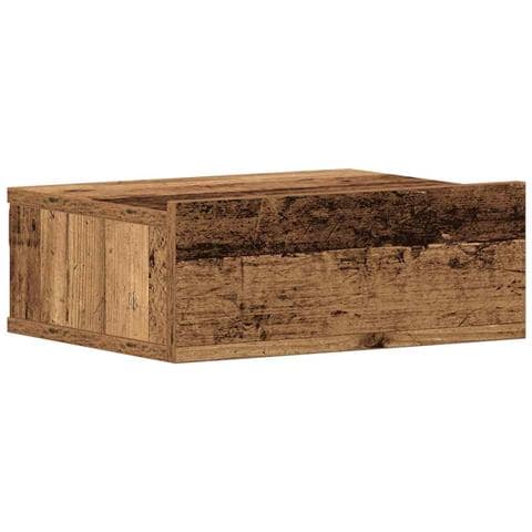 Comodino Pensile Legno Antico 40x30x15 Cm In Legno Multistrato - Foto 2