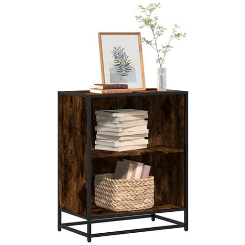 Libreria Rovere Fumo 60x35x76 Cm In Legno Multistrato - Foto 1